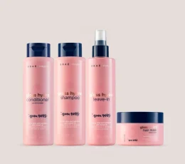 KIT Shampoo + Condicionador + Máscara + Leave-in Braé Stages by Bruna Tavares